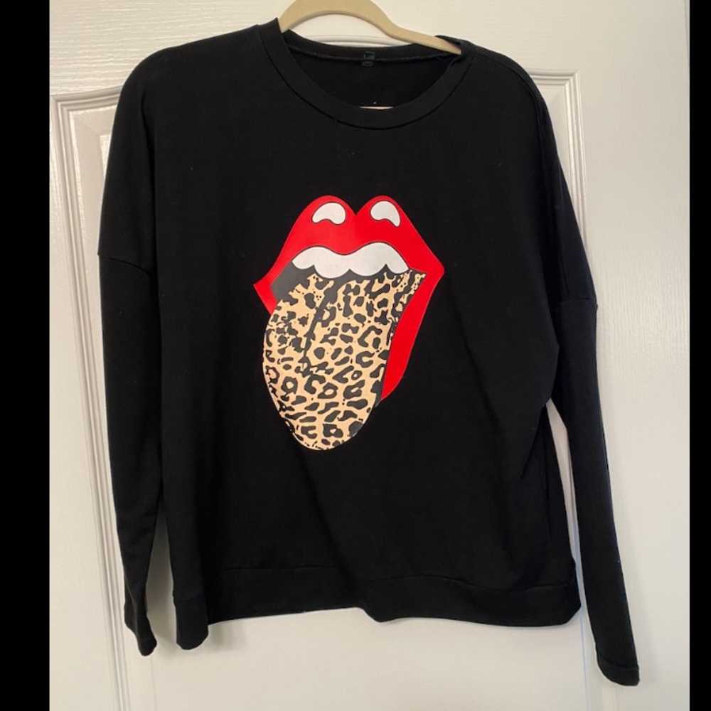 Long-sleeve Rolling Stones tshirt, size Medium
